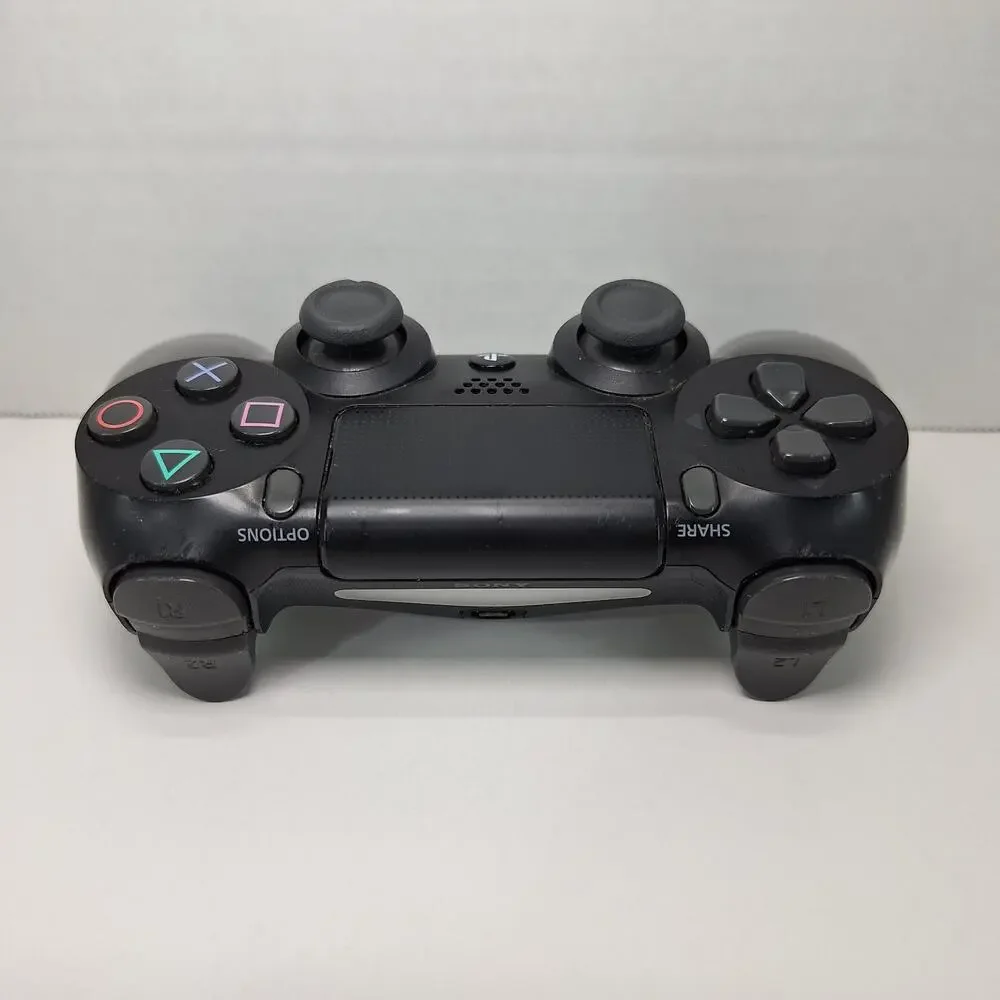 Sony PlayStation 4 DualShock 4 V2 Black CUH-ZCT2U Wireless Controller - Tested